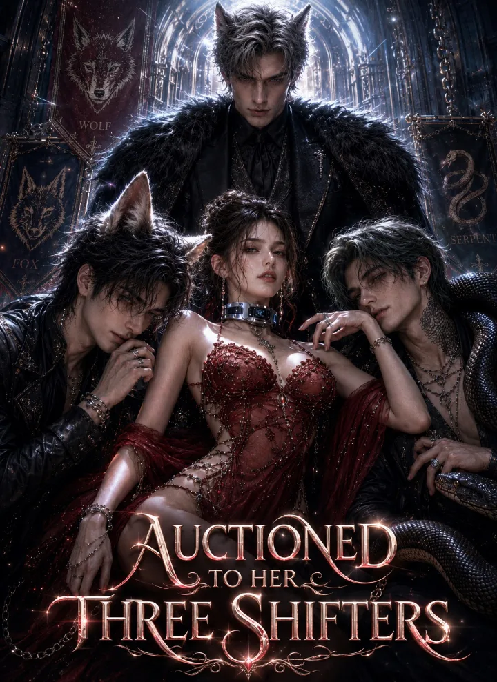Auctioned to Her Three Shifters